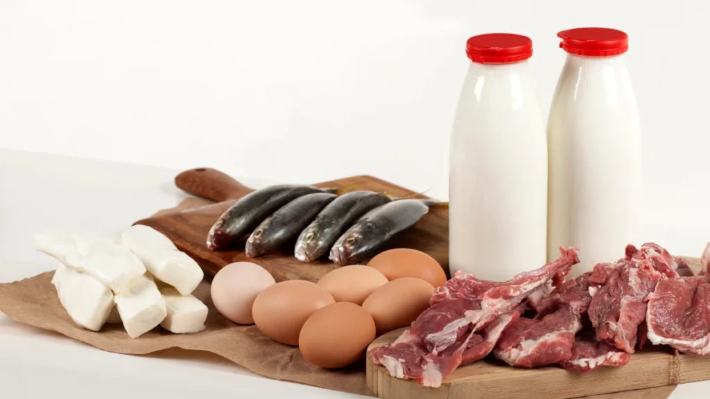 Alimentos ricos en proteínas halal: leche, huevos, pescado y carne
